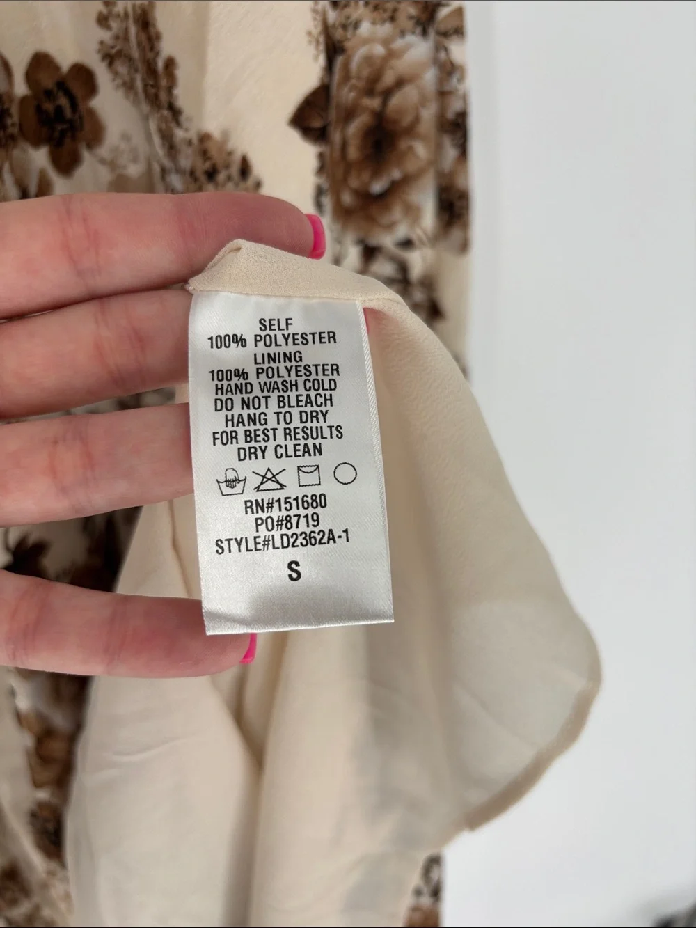 Storia boho brown floral maxi dress small new - Picture 3 of 4